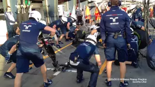Williams Pit Stop Practice - 2015 F1 Australian GP