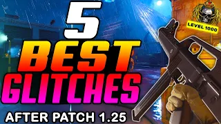 Cold War Zombie Glitches: TOP 5 *BEST* WORKING GLITCHES AFTER PATCH 1.25! (Solo Unlimited Xp)