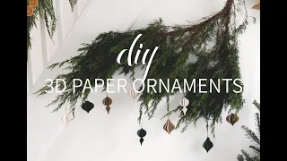 DIY 3D Paper Honeycomb Ornaments
