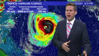 WHAS11 First Alert StormTeam: Ben Pine tracks Hurricane Florence (Sep. 11)