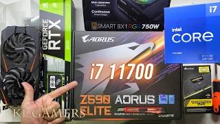 intel 11th Gen Core i7 11700 GIGABYTE Z590 AORUS ELITE CORSAIR VENGEANCE LPX GTX1060 Gaming PC