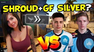 "SHROUD CARRIES HIS GIRLFRIEND TO... SILVER..?" 💀 Shroud Plays CSGO Matchmaking w/ Skadoodle & GF!