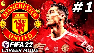 FIFA 22 Manchester United Career Mode EP1 - THE BEGINNING!!🔥