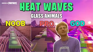 Glass Animals - Heat Waves - Noob vs Pro vs God (Fortnite Music Blocks)