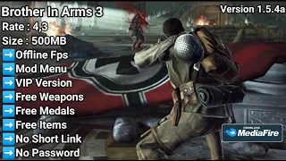 Brother In Arms 3 Mod Menu Free Medal/Weapons/VIP V. 1.5.4a