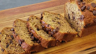 Chocolate Chip Banana Bread Recipe | How To Make Banana Bread