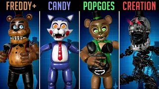 FNAF Fanverse Month - All Animatronics in Forsaken AR