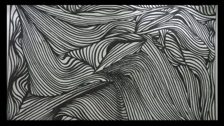 Beautiful and easy abstract line drawing art