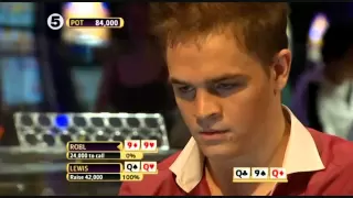 Quads over quads, Andrew Robl vs Toby Lewis, Partypoker, World Open