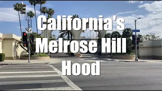 Walking Tour California's Melrose Hill Hood | Paramount Pictures Studios Larger Than Life (Narrated)