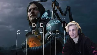 XQC REACTS to Death Stranding (dunkview) | videogamedunkey