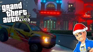 Last Minute Christmas Eve Shopping GTA 5 REAL LIFE MOD #1 | GTA 5 Work & Play PC Mods | F150 Raptor