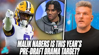 Malik Nabers Is The New Target Of Pre-Draft Controversy... | Pat McAfee Reacts