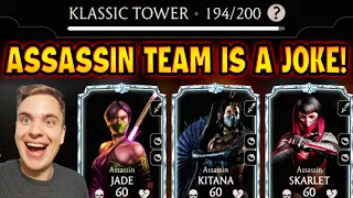 MK Mobile. I Beat Fatal Klassic Tower Battle 195. 196 is NEXT. Can I Do It?