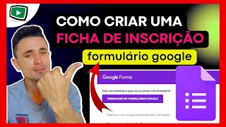 Como criar uma ficha de inscrição usando o formulário do GOOGLE ( google forms)