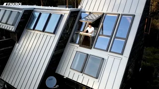 Об'єкти FAKRO | Вікно-балкон FGH-V Galeria FAKRO | Вікна трансформери встановлені в мансарді