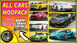 استبدال جميع سيارات قراند GTA Sa الى واقعية How to Install 500+ Car Replace Pack in GTA San