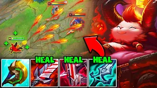 VAMPIRE TEEMO FUNNELS YOUR HEALTH BAR INTO HIS OWN! (WHERE DID YOUR HP GO?)