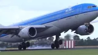 50 Planes Landing Close at Amsterdam Schiphol Airport - Polderbaan Spotting Runway 18R