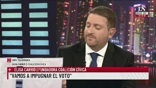 Elisa Carrió llamó en vivo a Jony Viale: "Decí la verdad, dentro de seis meses no vale el perdón"