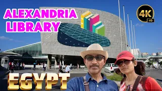 4K The Great Alexandria Library Bibliotheca in Egypt 🇪🇬