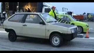 Lada Samara [Street Samar] Vs. Opel Corsa Drag Race 1/4 Mile