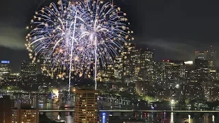 4th of July fireworks in Boston
