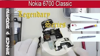 Как заменить 📢 динамик спикер и 📶 антенный блок Nokia 6700 Classic