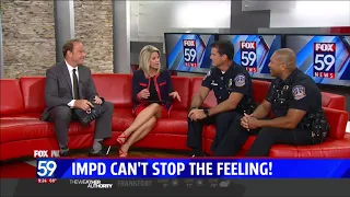 IMPD on Fox59 for Lip Sync Challenge   July 18, 2018