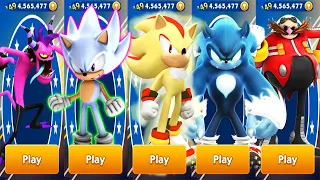 Sonic Dash - Zazz vs Dr.Eggman vs Werehog vs Hyper Sonic vs Super Shadow All Characters Unlocked