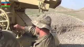 Azerbaijan Army Units deliver artillery strikes on the Armenia’s army positions