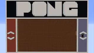 How I Made The (former) SMALLEST PONG Game In Minecraft! [6 Wide]