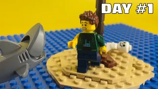 SURVIVING on an ISLAND in LEGO
