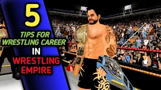 Tips for wrestling career || Wrestling Empire || HGDIY