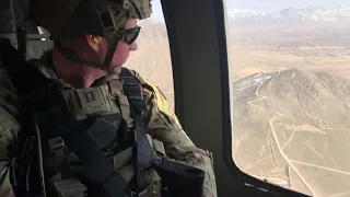 Flying over Afghanistan in Blackhawk February 25, 2020