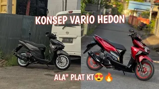 REKOMENDASI MODIFIKASI VARIO HEDON KONSEP ALA ALA PLAT KT!!! #vario #hondavario