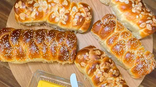 Easy Tsoureki Greek Easter Bread Recipe for Beginners - No Mixer Needed!