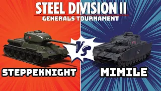 THE START OF THE GENERALS TOURNAMENT! Mimile vs SteppeKnight