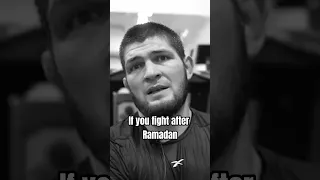 Khabib Nurmagomedov on training during Ramadan