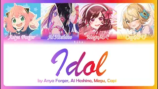 IDOL 「アイドル」 |Chorus Ai Hoshino, Anya Forger, Megu & Capi| Full ROM/ESP/ENG Color Coded | Oshi no Ko
