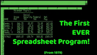 Taking A Look At VisiCalc - The First Ever Spreadsheet Program!