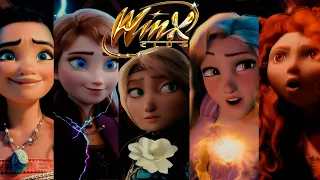 Destiny: The Winx Club Saga / Elsa/Anna/Rapunzel/Raya/Astrid/Merida (Crossover)