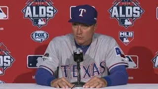 TEX@TOR Gm5: Jeff Banister on Rangers' ALDS loss