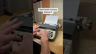 How to use all functions on a 1964 Smith-Corona Galaxie II vintage portable typewriter