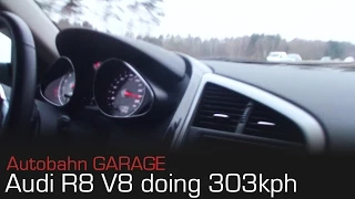 303 km/h (188 mph) on German Autobahn - Audi R8 V8 4.2