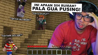 Aku Tantang 3 YouTuber Ini Untuk Keluar Dari Rumah Terkutuk Minecraft Ini ..