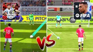 eFootball 22 Mobile VS Fifa 22 Mobile full comparison