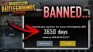 I Got BANNED From PUBG Mobile...