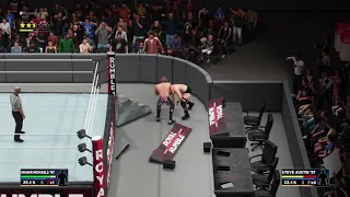 How to do an OMG on the announce table in wwe 2K18