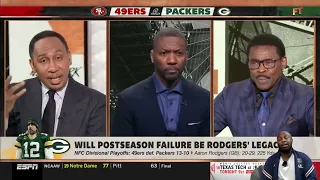 Stephen A  take down Aaron Rodgers' legacy after Packers loss to 49ers in NFC Divisional